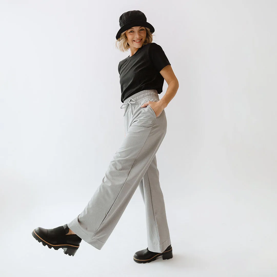 Audrey Trouser, Heather Light Grey