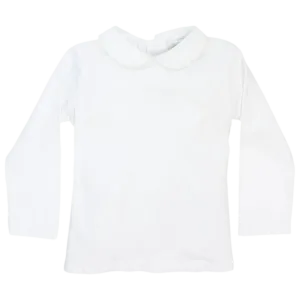 Bailey LS Knit Piped Shirt - White