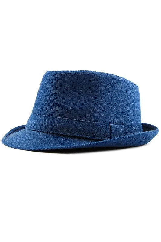 CASUAL DENIM RETRO STYLE FEDORA