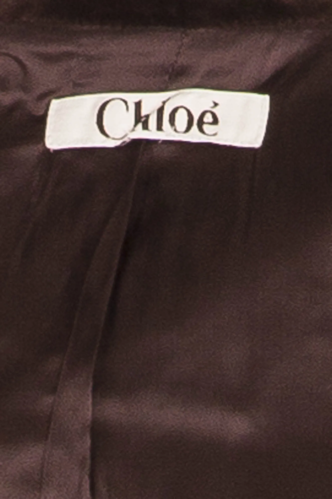 Chloe - As Seen on the 2002 Runway Collection - Brown Velvet Jacket and Pants - FR 38