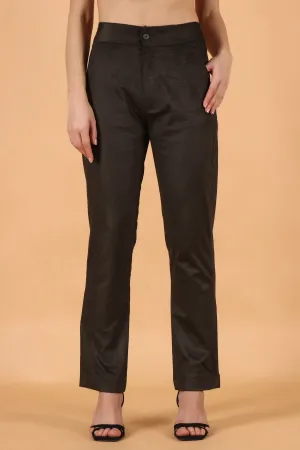 Corduroy Self-Textured Pants