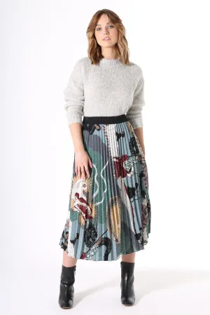 Festival Pleated Skirt Green