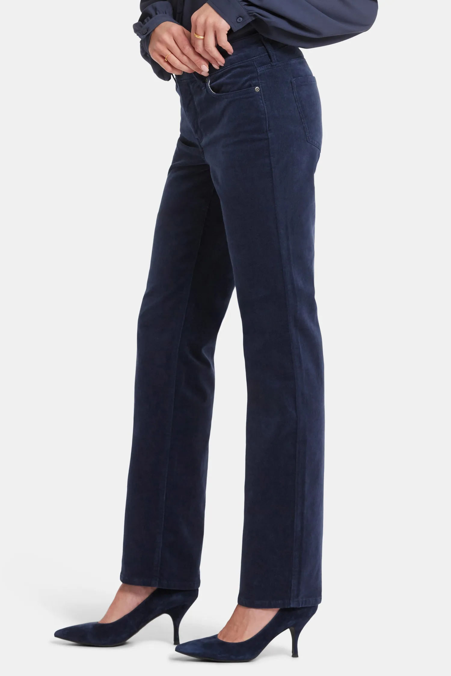 Marilyn Straight Pants In Petite - Starless Sky