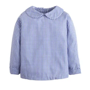 Peter Pan Shirt - Royal Gingham