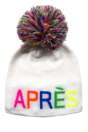 Pom Pom Hat - Rainbow Apres on Off White