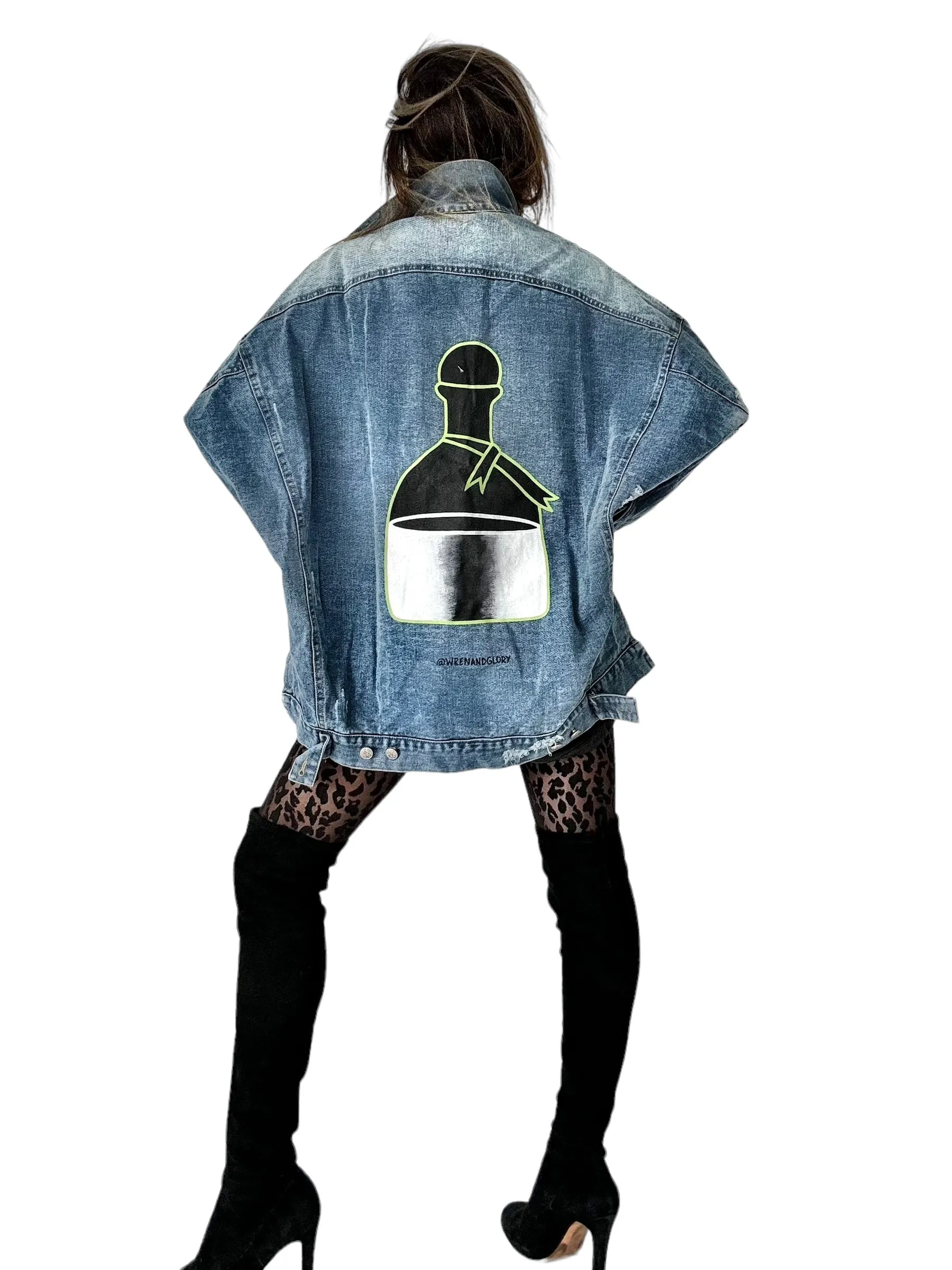 'Tequila Season' Denim Jacket