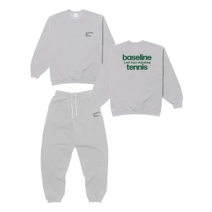 Vice 84 'Baseline' Sweater & Jogger Set - Vintage Washed Ash Grey