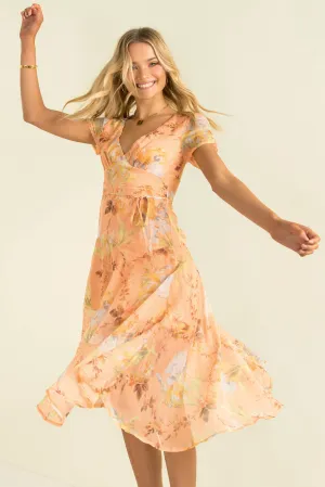 Xander Dress / Peach Floral